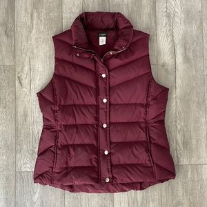 J. Crew Down Puffer Vest Size Large